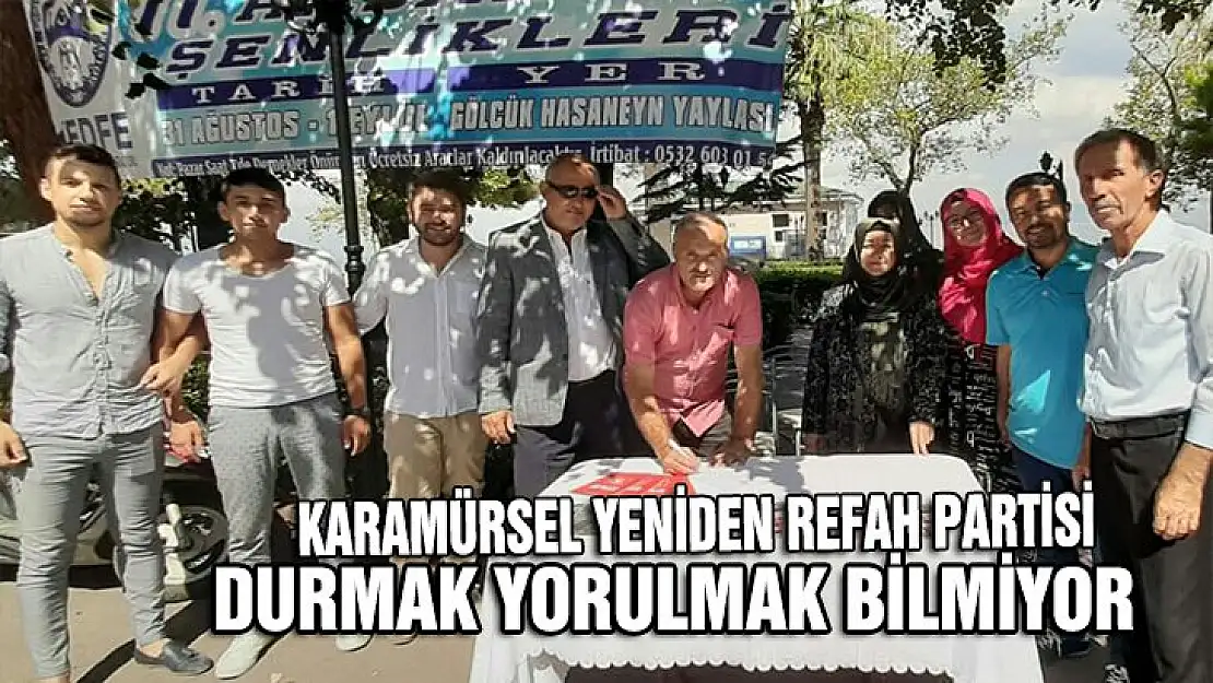 Karamürsel Yeniden Refah Partisi hız kesmeden çalışıyor