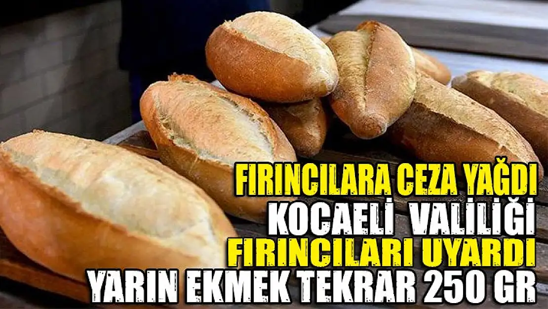 Ekmekte son noktayı Valilik koydu: Ekmek artık 250 gr