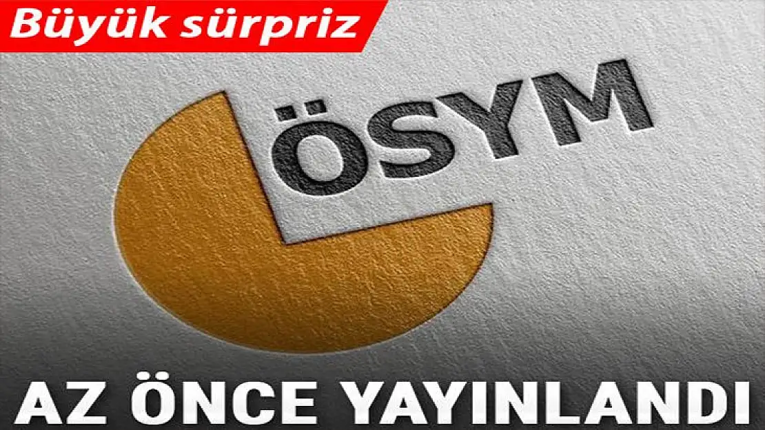 ÖSYM'den önemli duyuru