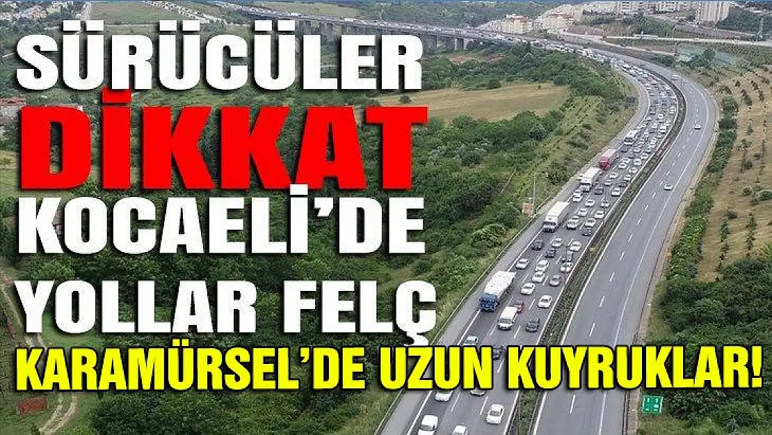 Yalova, Karamürsel, İzmit ve Sakarya istikametlerinde bayram yoğunluğu