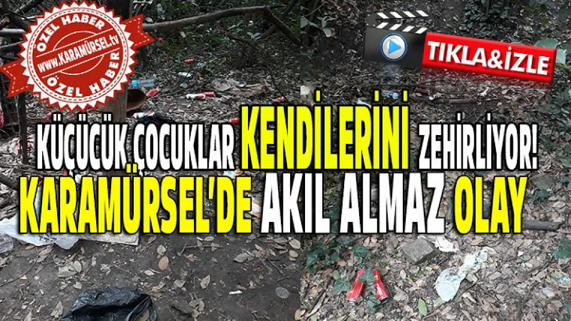 Küçücük çocuklar, yüzlerce tüple kendilerini zehirlemiş