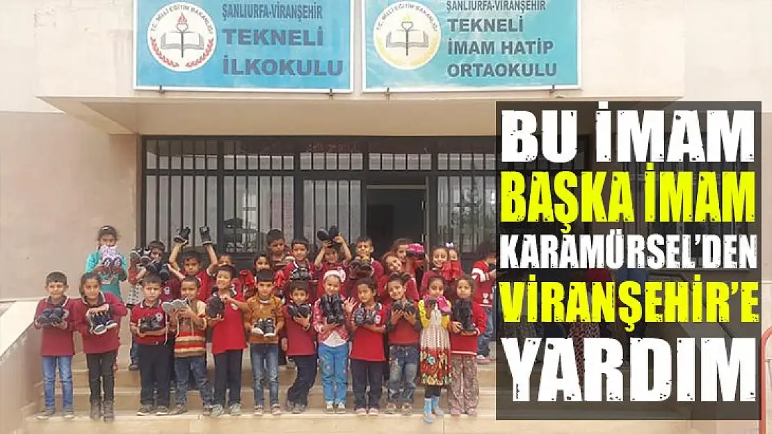 KARAMÜRSEL'DEN VİRANŞEHİR'E YARDIM ELİ