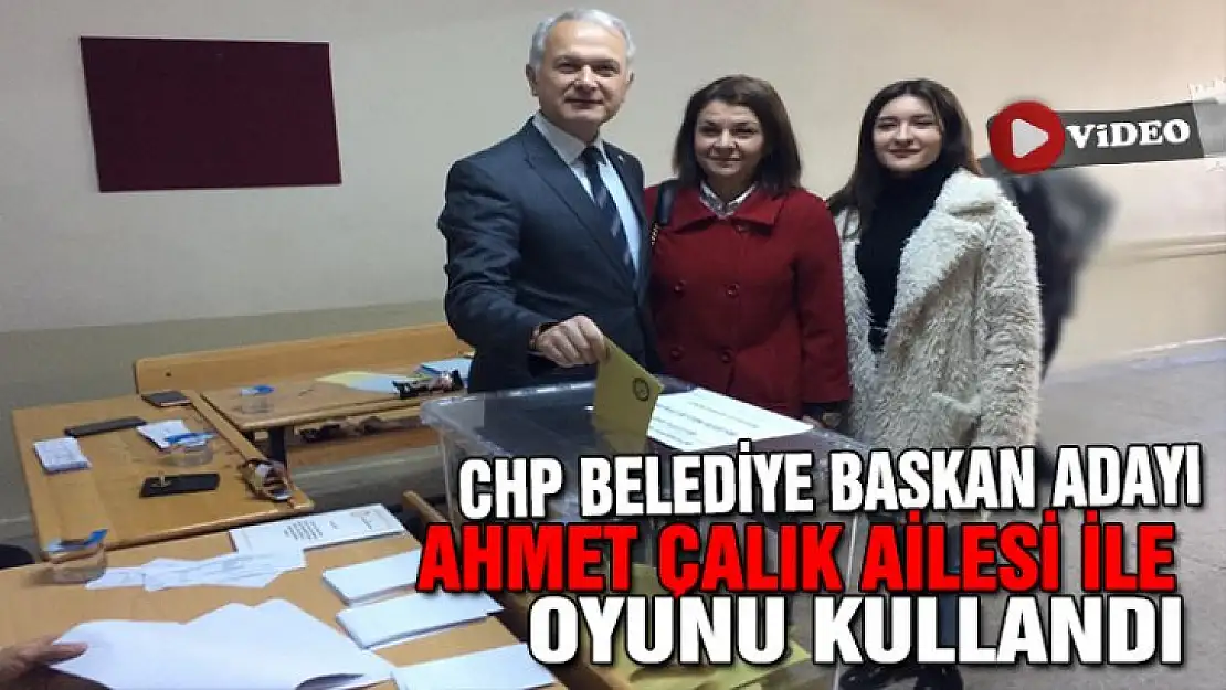 Ahmet Çalık ailesi ile birlikte oyunu kullandı