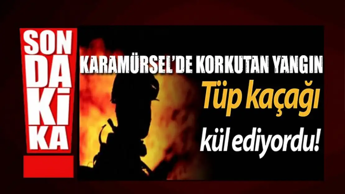 Karamürsel'de bir evin mutvağında çıkan yangın panik yarattı