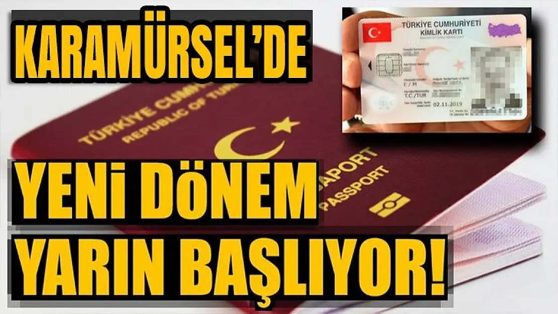 Karamürsel Nüfus müdürlüğünden önemli yenilik