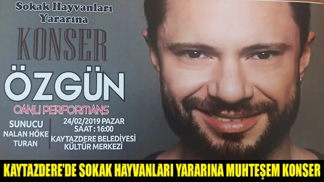 Sokak hayvanları yararına muhteşem konser