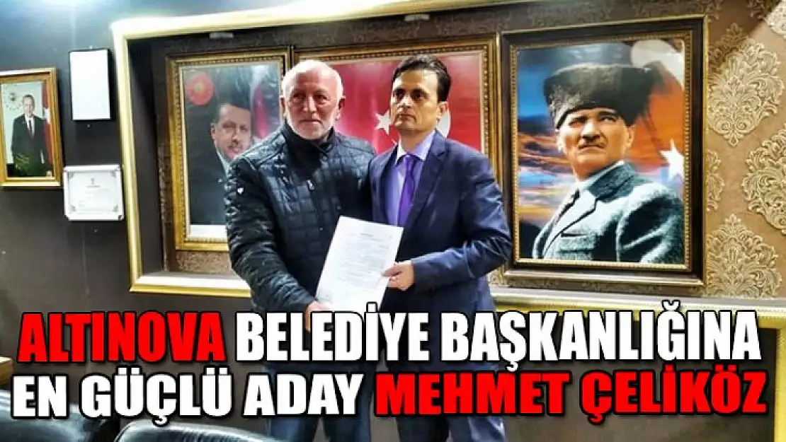 Mehmet Çeliköz bende adayım dedi