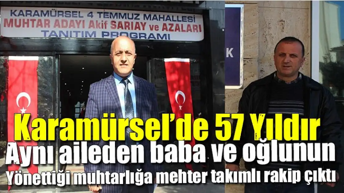 Karamürsel'de mehteran takımlı muhtar tanıtımı