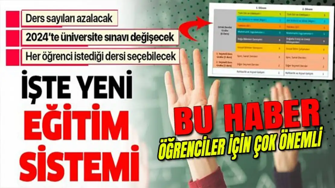 ÇOK ÖNEMLİ! MİLLİ EĞİTİM BAKANI TEK TEK AÇIKLADI!