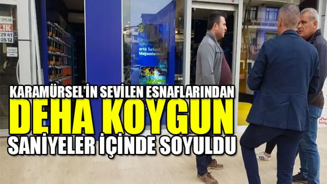 Cep telefonu bayi saniyeler içerisinde soyuldu