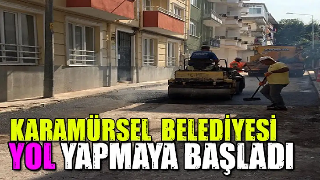 Karamürsel Belediyesi yolları onarmaya başladı