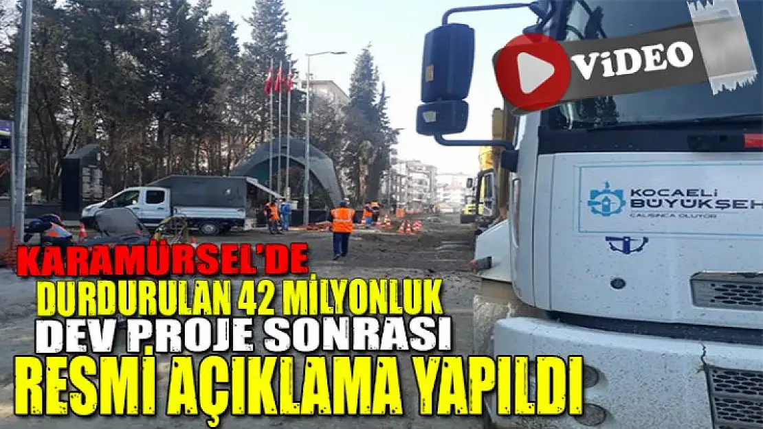 Tasfiye edilen 42 milyonluk proje için açıklama yapıldı