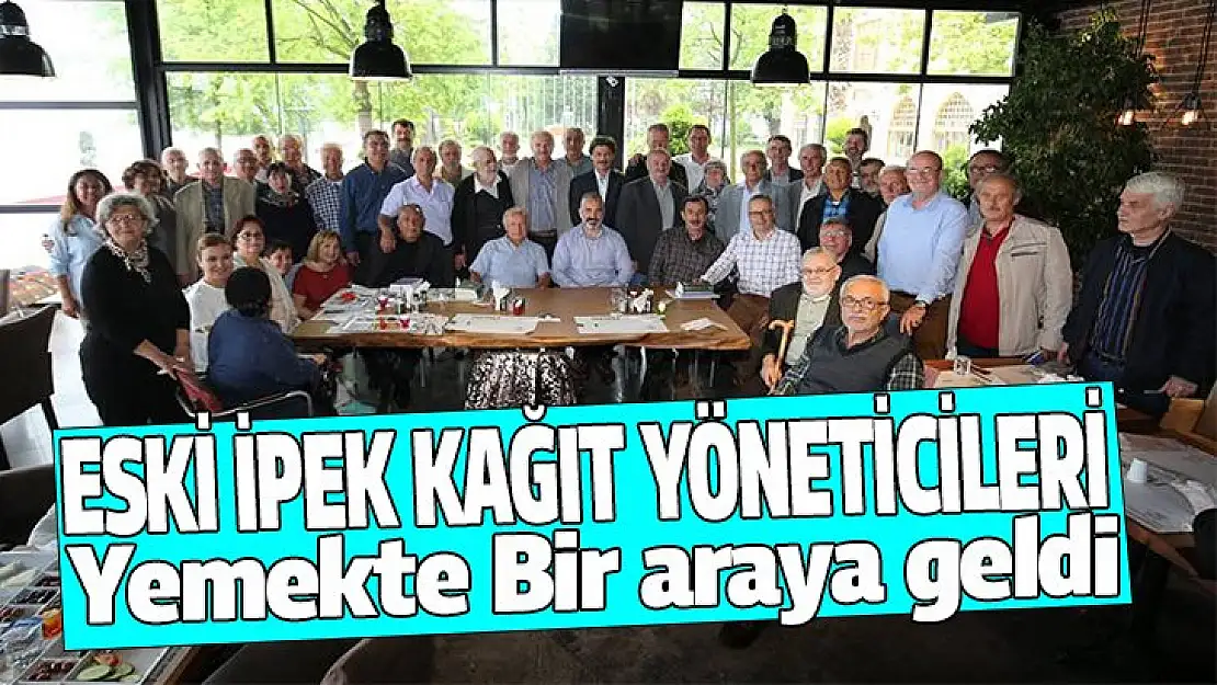 Eski ipek kağıt yöneticileri ve üyeleri yemekte bir araya geldi