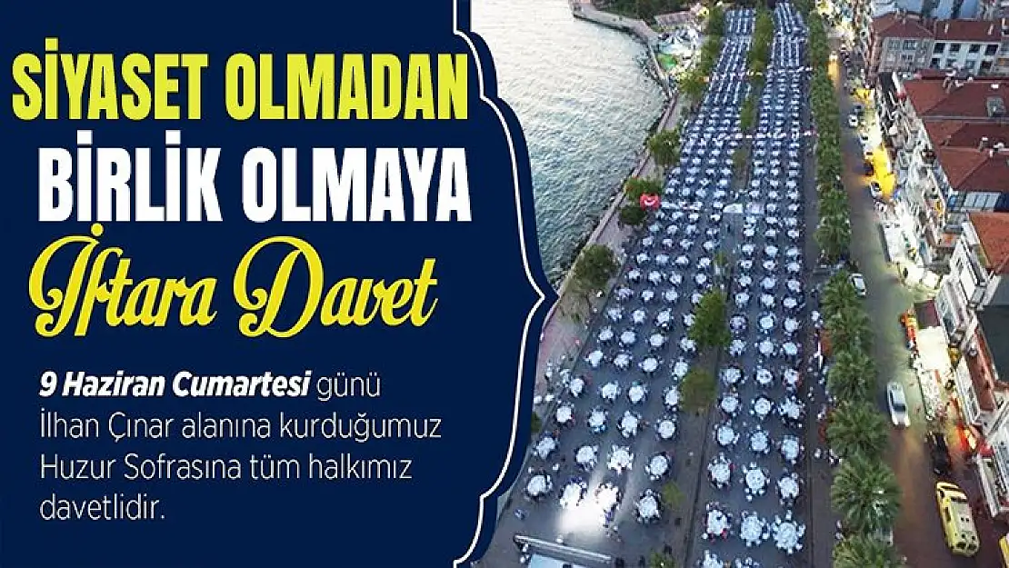 Karamürsel'de halk iftarına davet