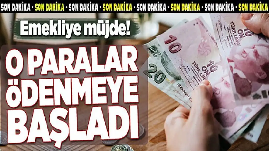 Emeklilere büyük müjde! Bu haber çok önemli okuyun ve paylaşın!