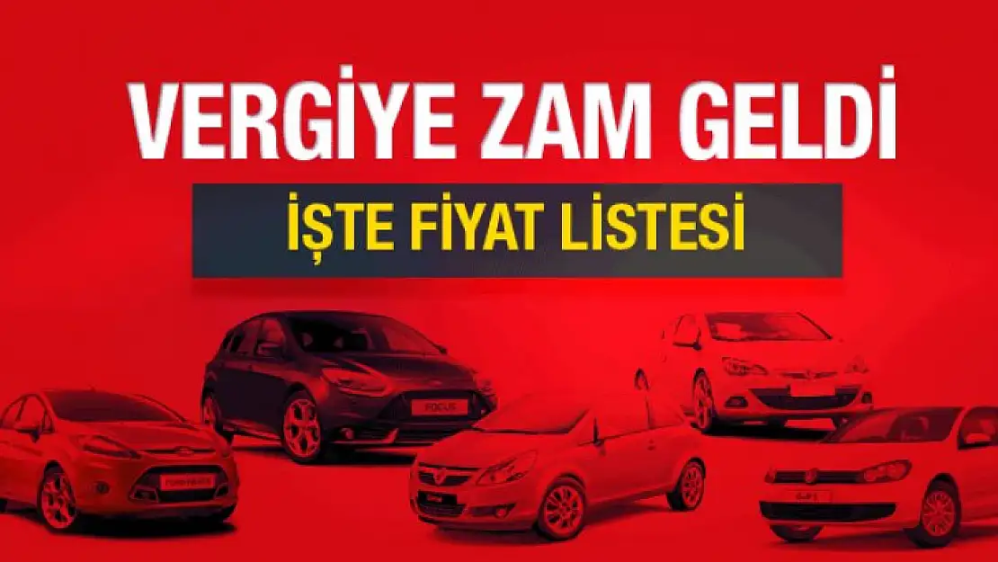 Motorlu Taşıtlar Vergisi zam tutarı belli oldu