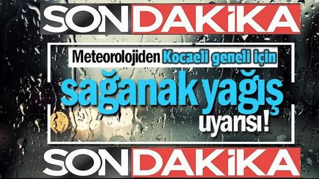 Meteoroloji önemle uyardı: Yağış geliyor!