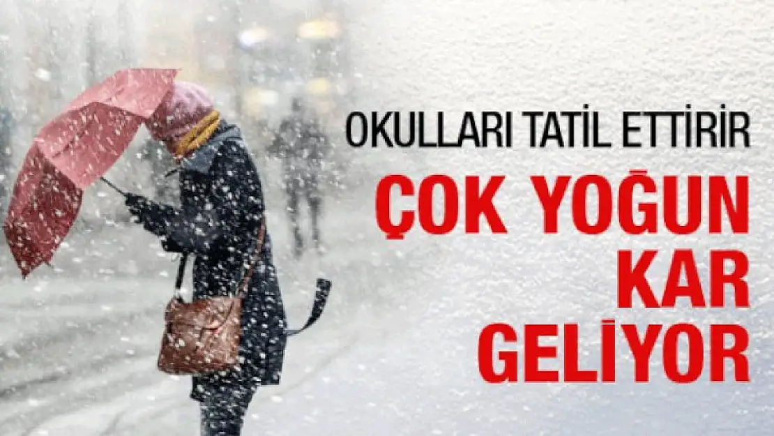 Son dakika! Meteoroloji'den flaş uyarı! Kar geliyor!