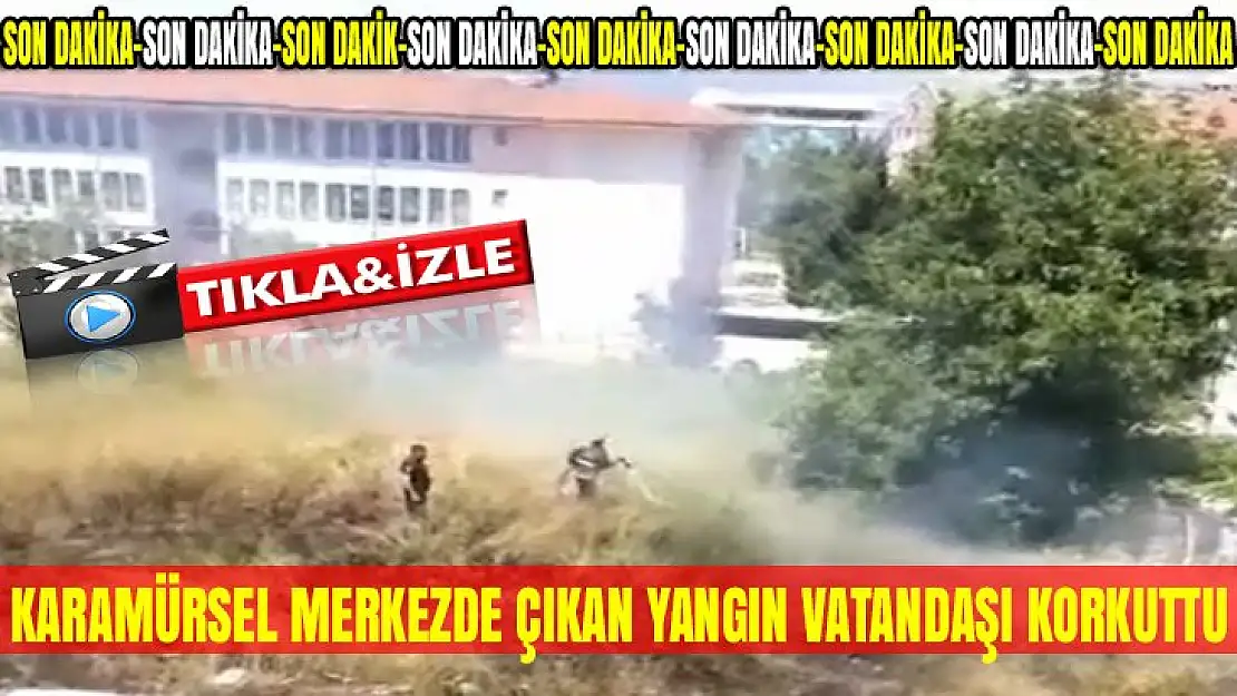 Karamürsel'de yangın!