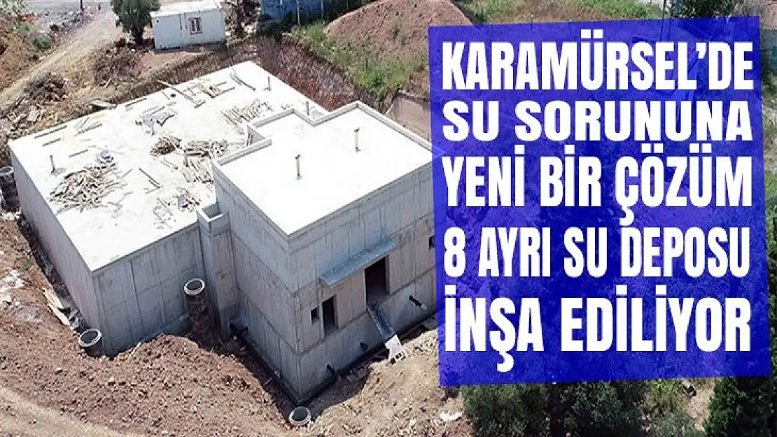 Karamürsel'e 8 yeni su deposu inşa ediliyor