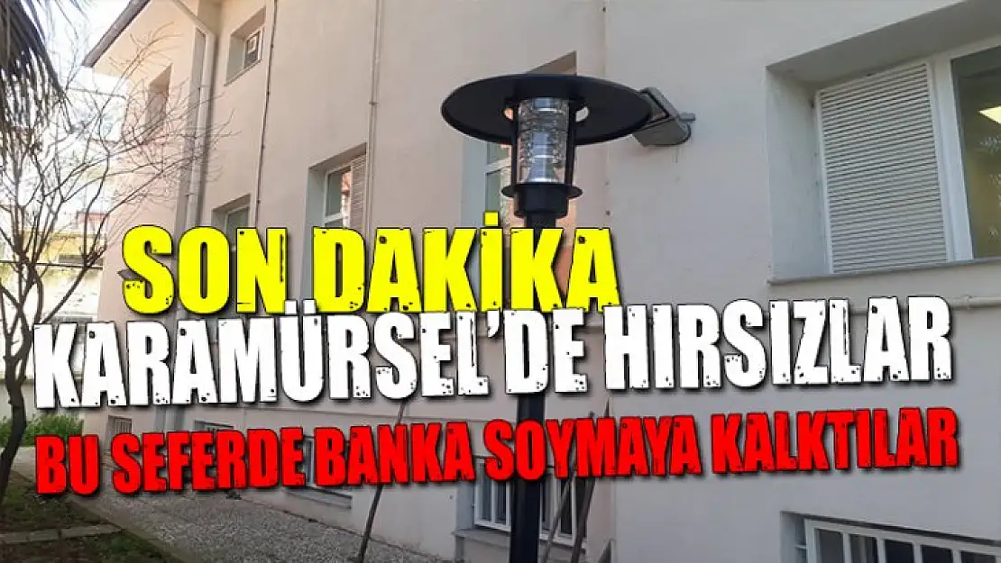 HIRSIZLAR BU SEFERDE BANKAYI SOYMAK İSTEDİLER