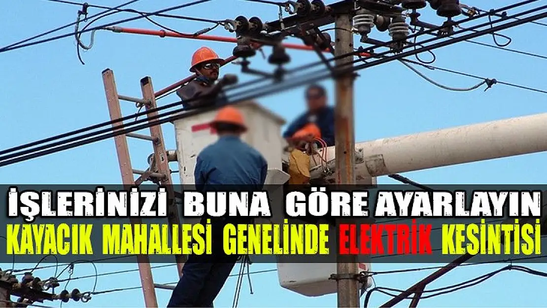 Karamürsel Kayacık mahallesi genelinde elektrik kesintisi