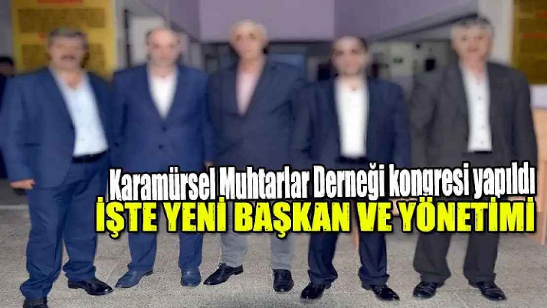 Karamürsel Muhtarlar Derneği kongresi yapıldı işte yeni başkan