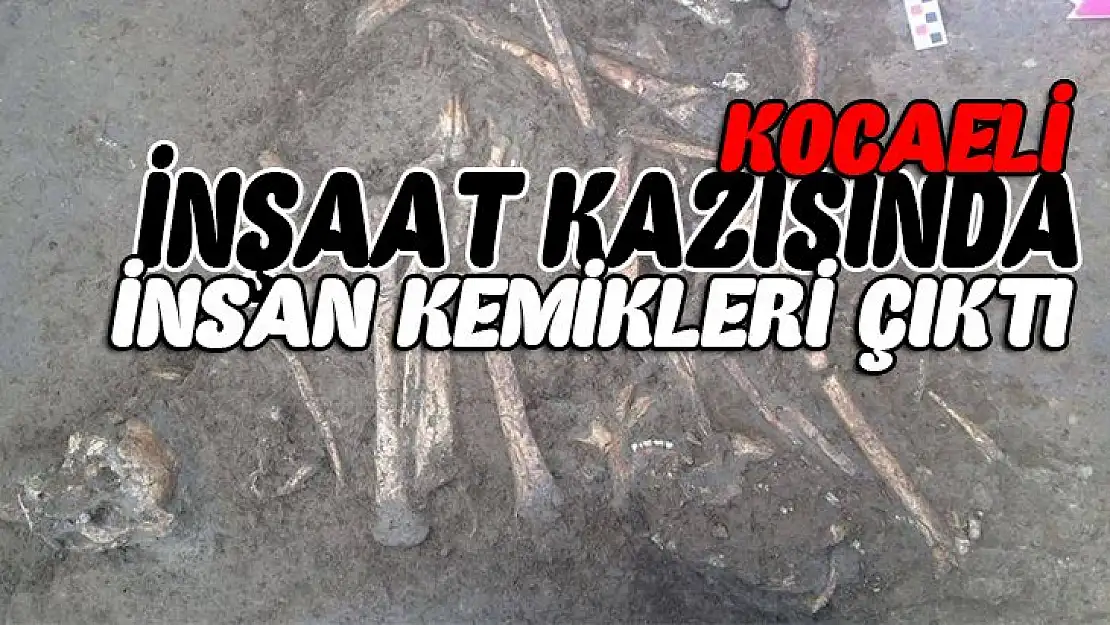 İnşaat kazısında insan kemikleri çıktı!