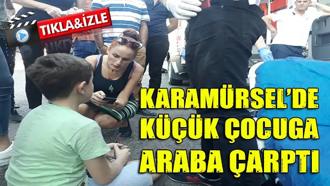 Küçük çocuğa ticari araç çarptı