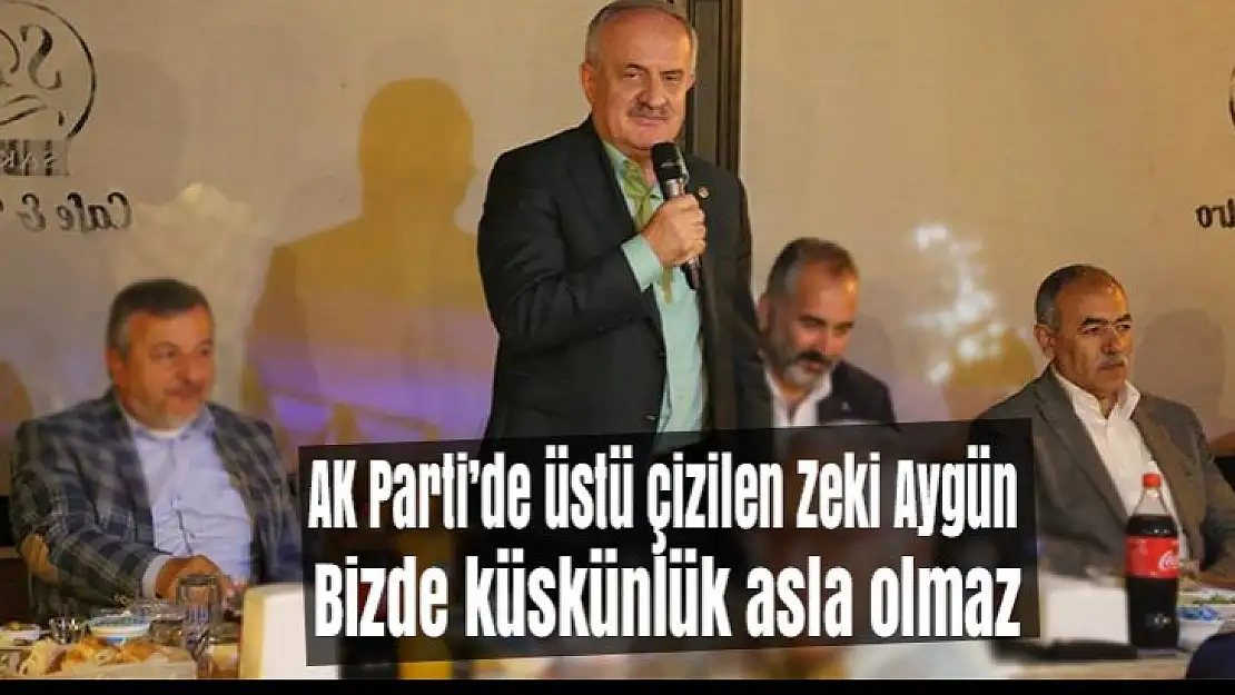 AK Parti'de üstü çizilen Zeki Aygün Bizde küskünlük asla olmaz dedi