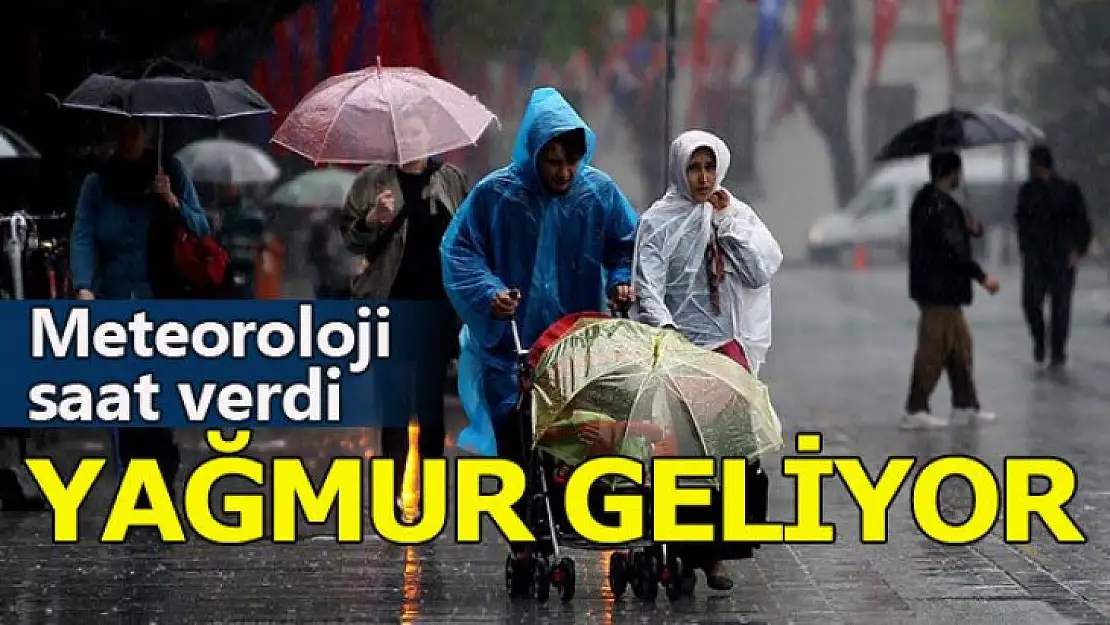 DİKKAT ! Meteoroloji saat verdi, Dışarıda işi olanlar aman dikkat !