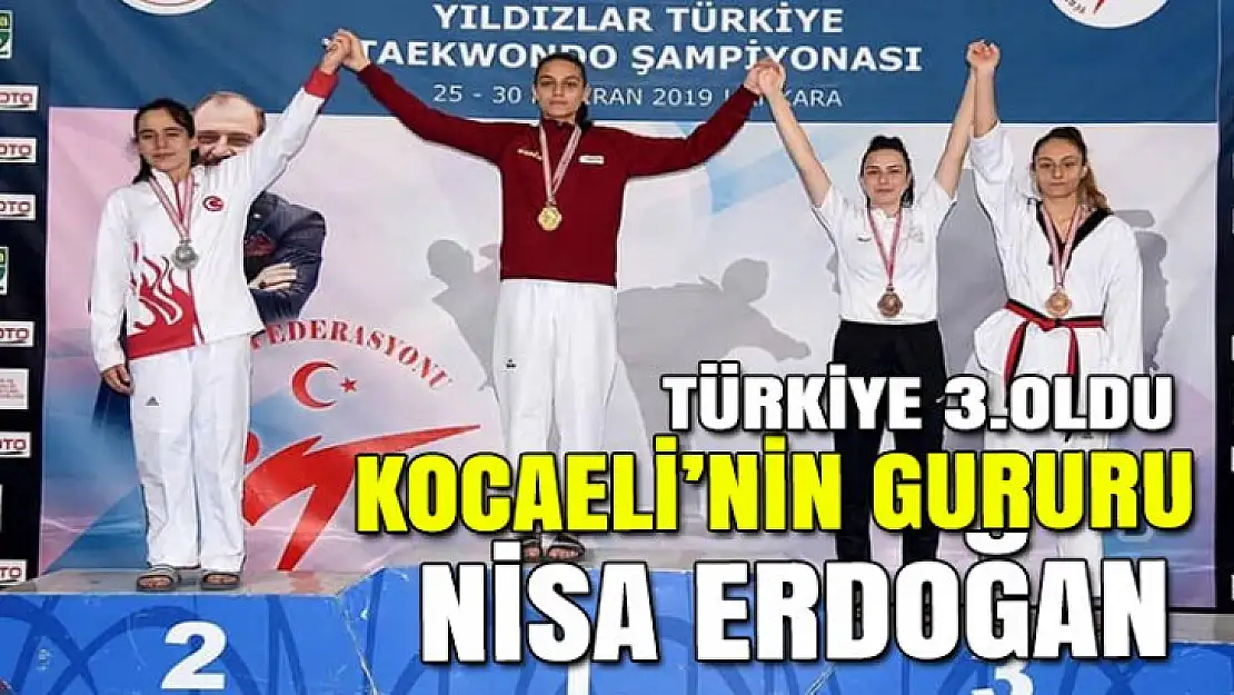 Nisa Erdoğan, Taekwondoda Türkiye 3'üncüsü Oldu