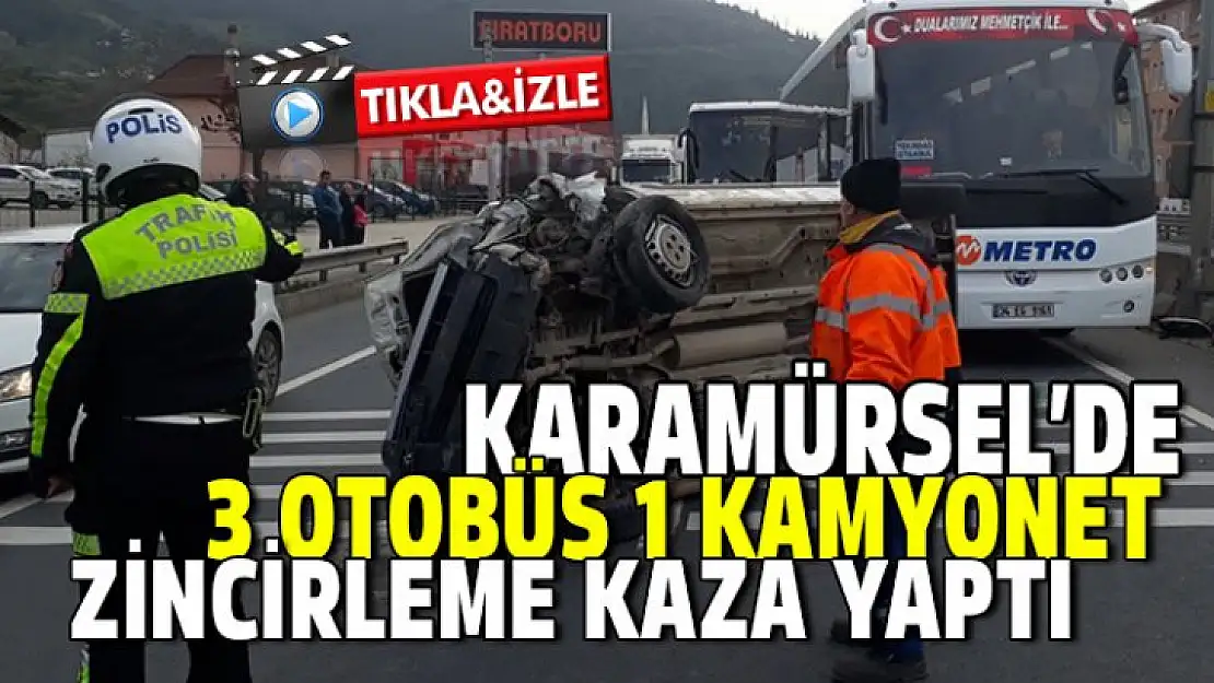 Karamürsel'de zincirleme kaza 1 yaralı