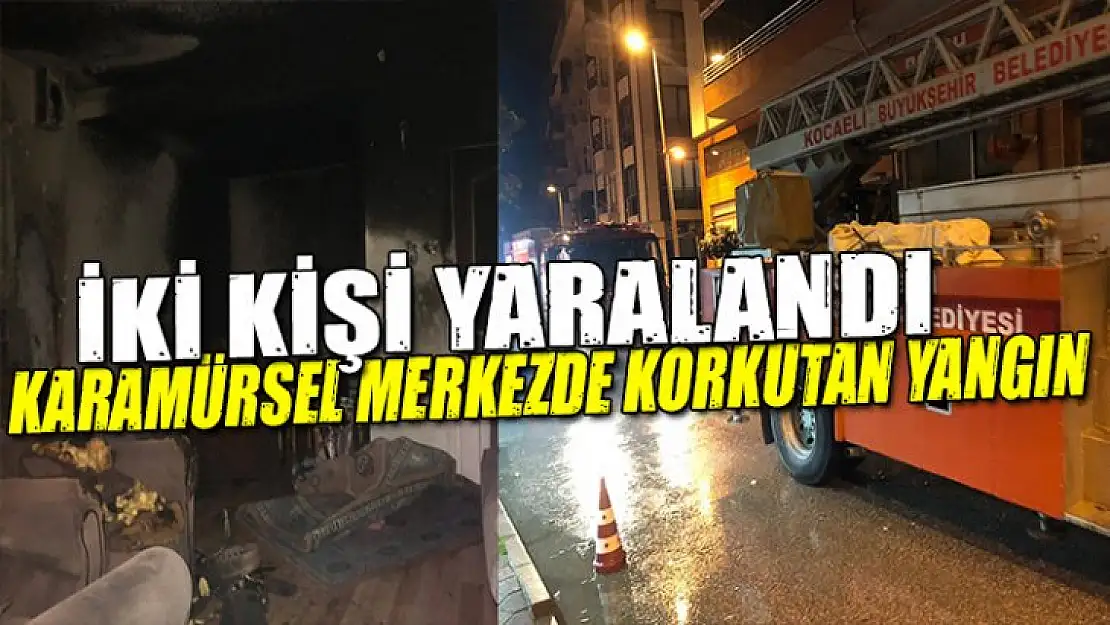 Karamürsel'de yangın 2 yaralı