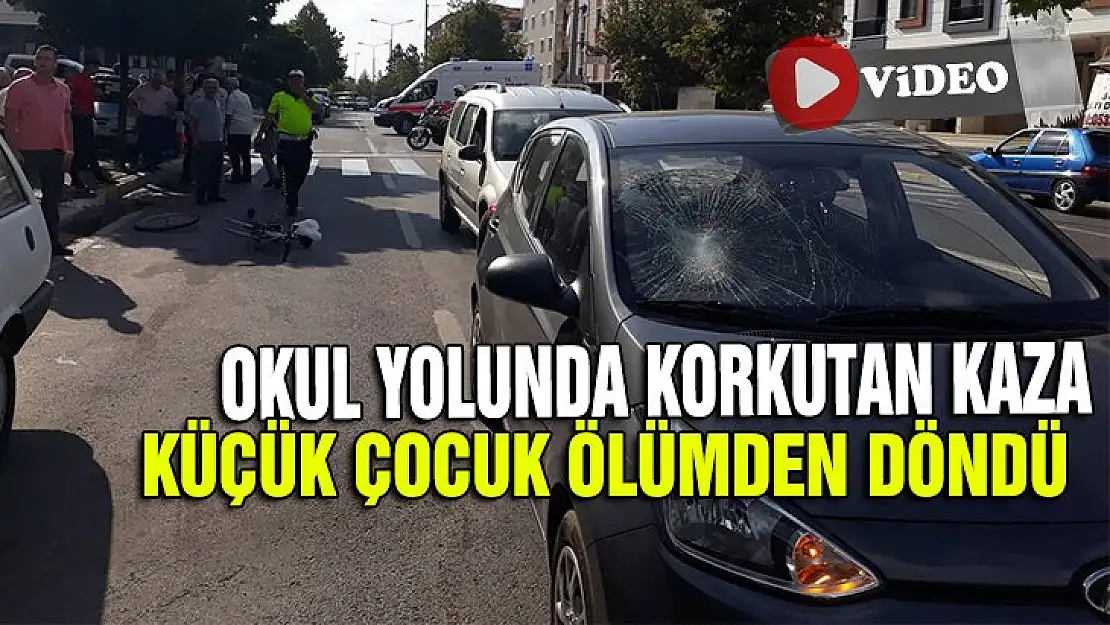 OKUL YOLUNDA KAZA! KÜÇÜK ÇOCUK ÖLÜMDEN DÖNDÜ!