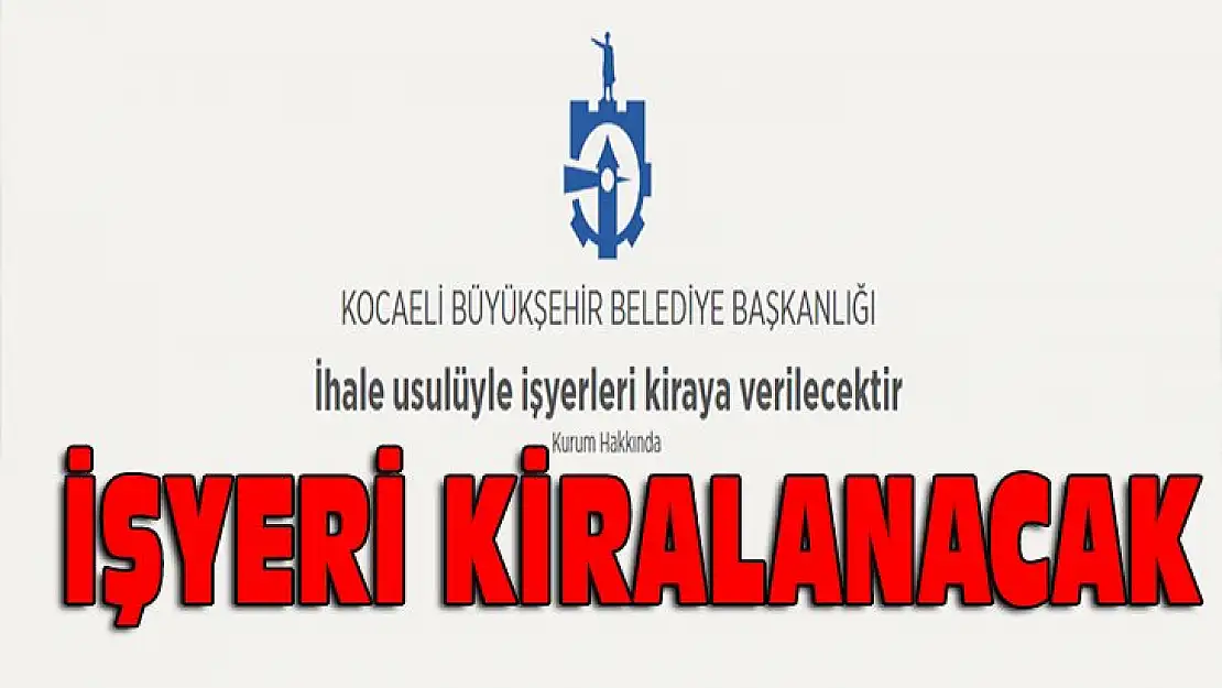 Karamürsel'de işyeri ihalesi