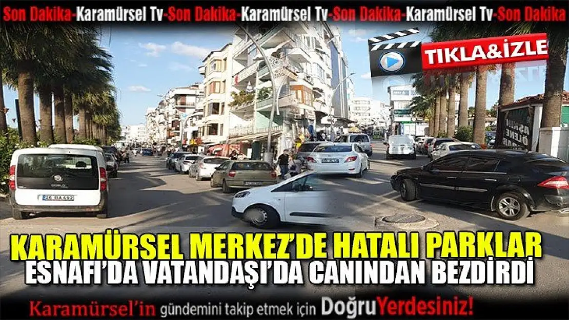 Hatalı parklar esnafı ve vatandaşı canından bezdirdi!