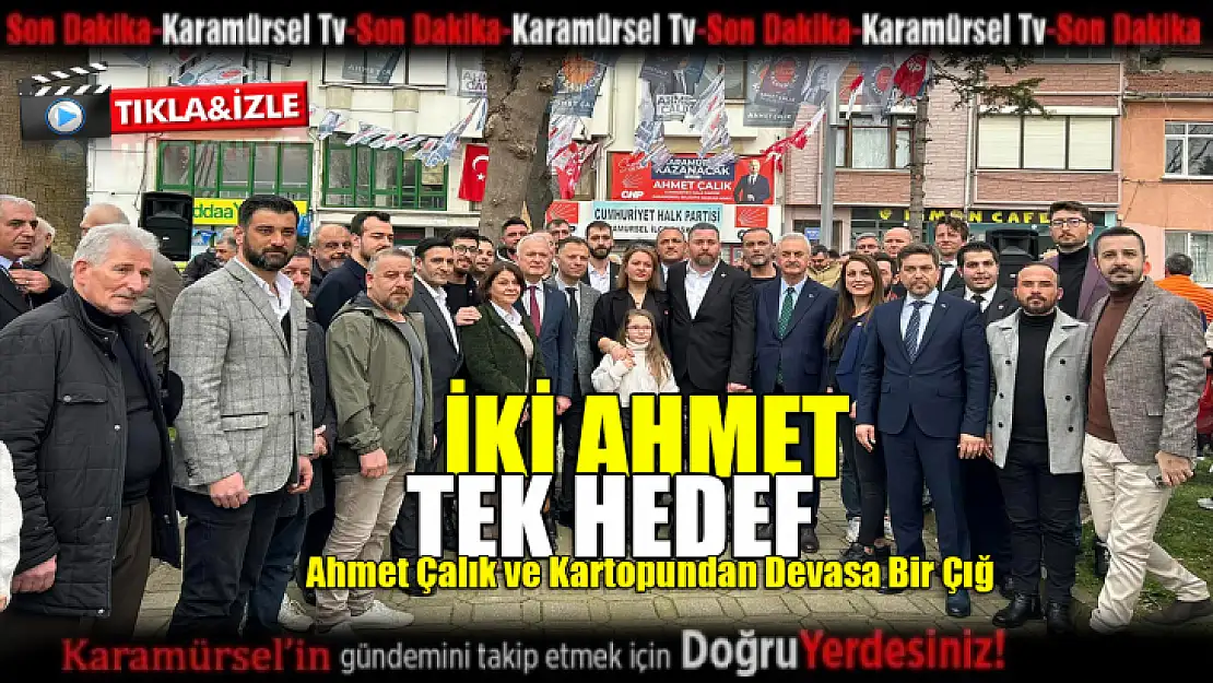 İki Ahmet, tek hedef için bir araya geldi