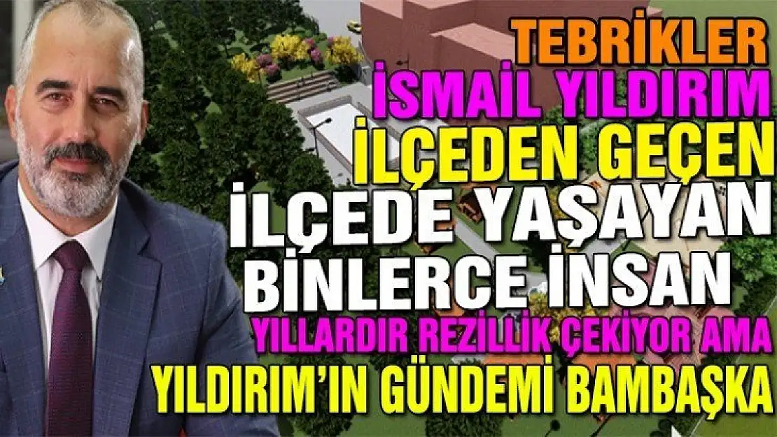 İLÇENİN YILLARDIR YOLU YOK, AMA BUZ PATENİ YAPILACAK!