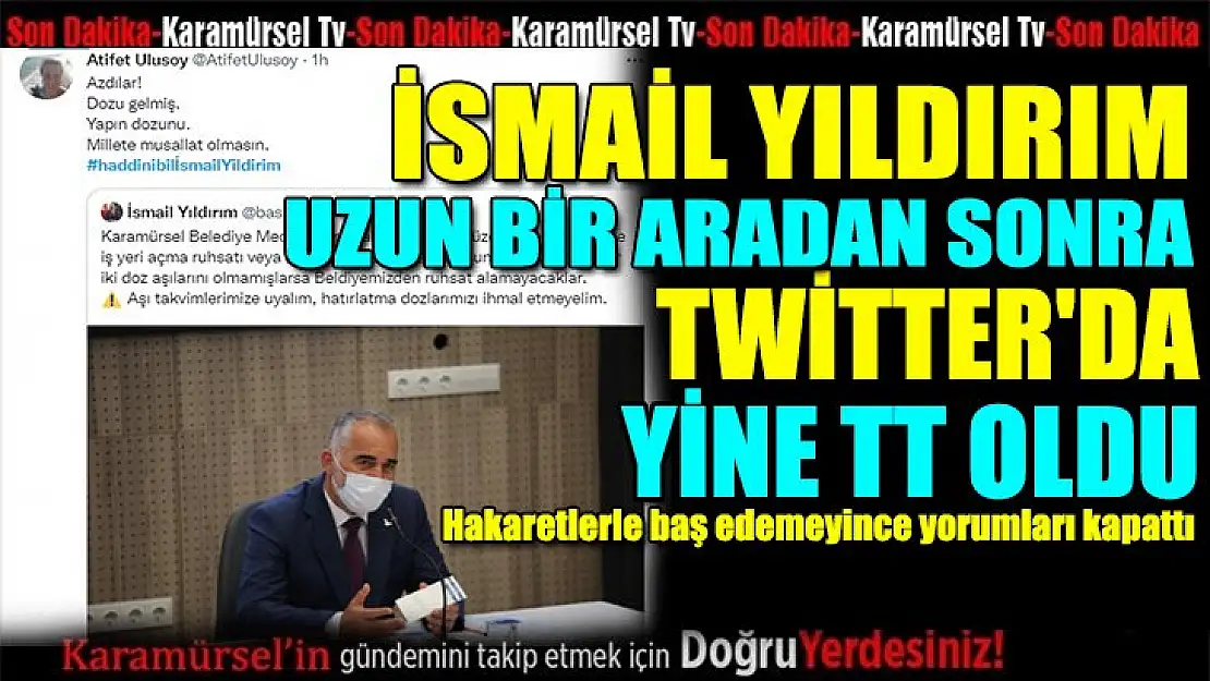 İsmail Yıldırım uzun bir aradan sonra yine ülke gündeminde!