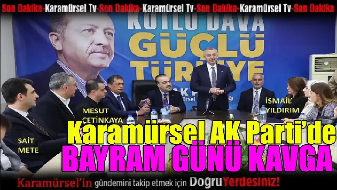 Karamürsel AK Parti'de bayram günü kavga