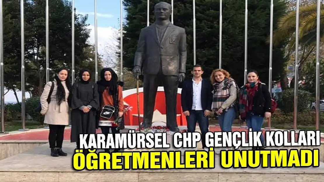 Karamürsel CHP gençlik kolları öğretmenleri unutmadı