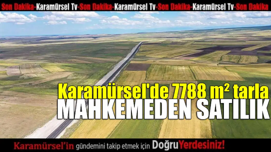 Karamürsel'de 7788 m² tarla mahkemeden satılık    