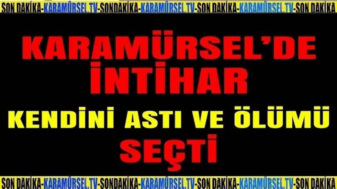 Karamürsel'de bir intihar daha