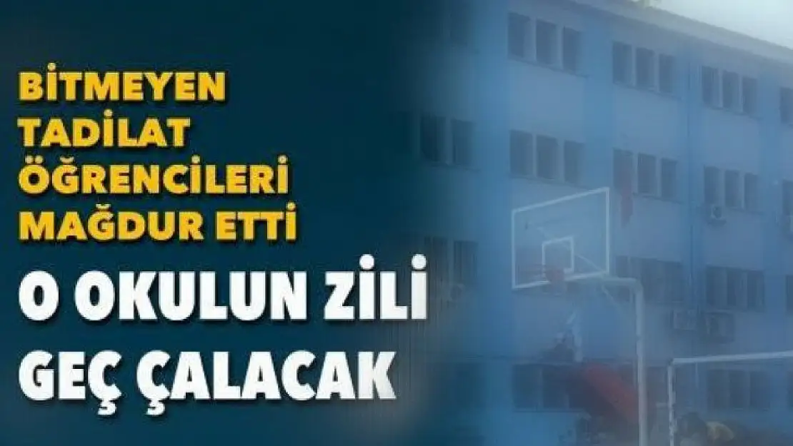 Karamürsel'de bir okul tadilata girdiği için açılamıyacak