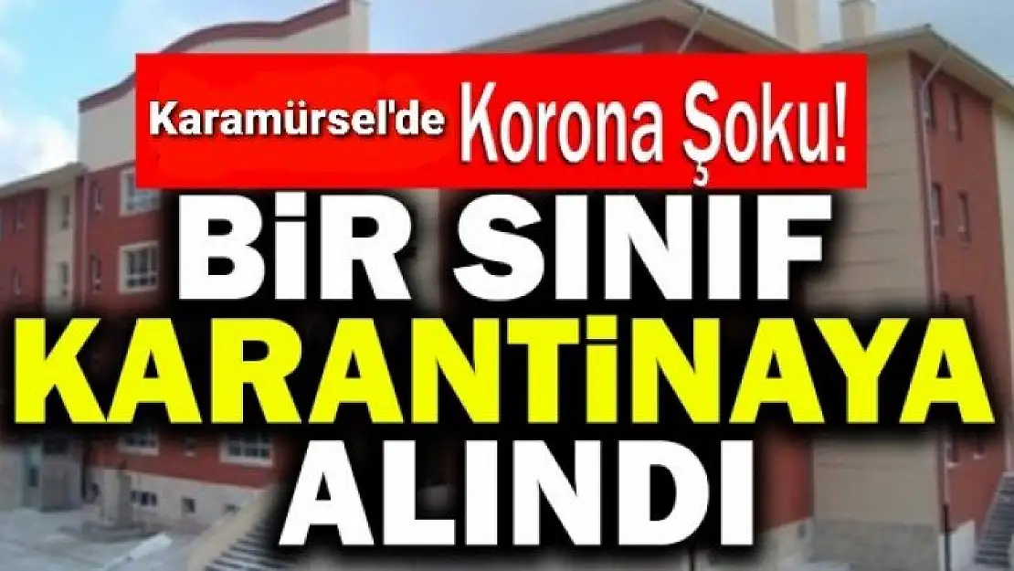 Karamürsel'de bir okulda öğretmen korona virüse yakalandı