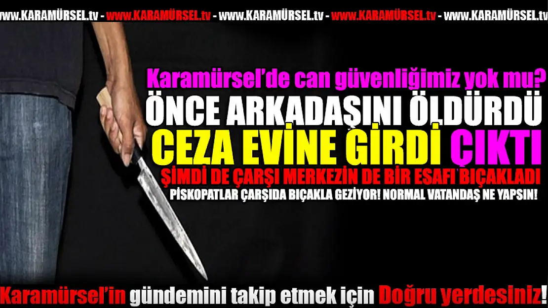 Karamürsel'de Cinayet Zanlısı, Esnafı Bıçakladı!