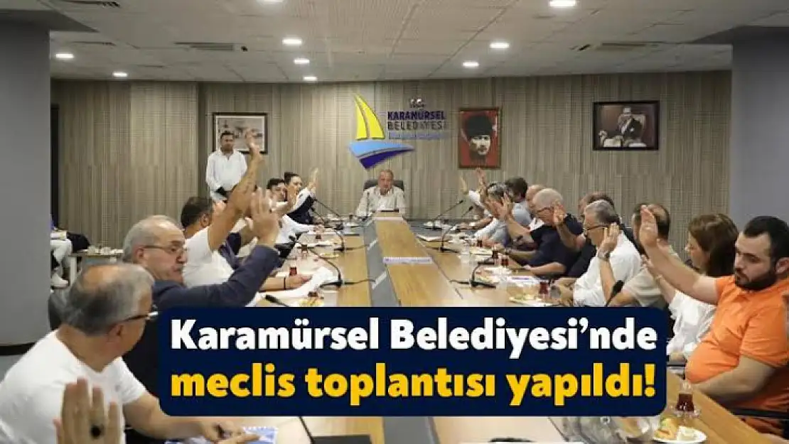 Karamürsel'de Eylül ayı meclis toplantısı yapıldı