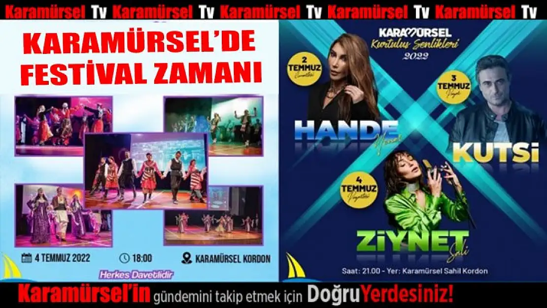 Karamürsel'de festival zamanı