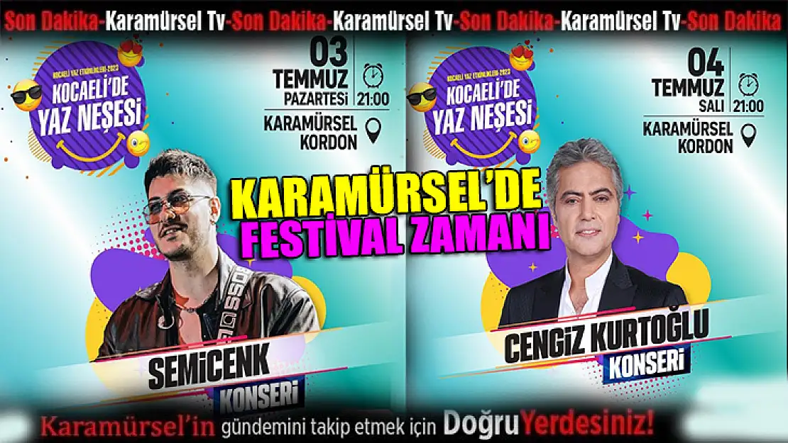 Karamürsel'de festival zamanı